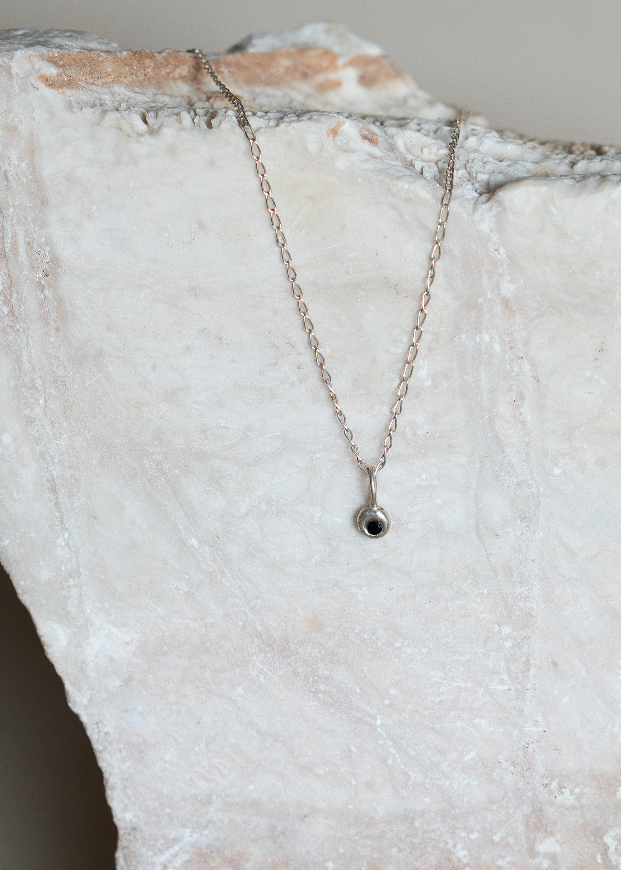 Black Spinel Gemstone Necklace