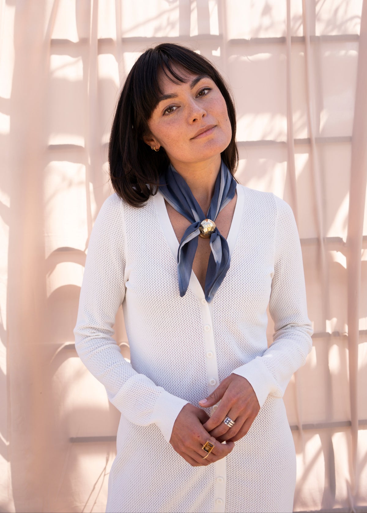 DPJ X ARAE Scarf Slide - Hyacinth
