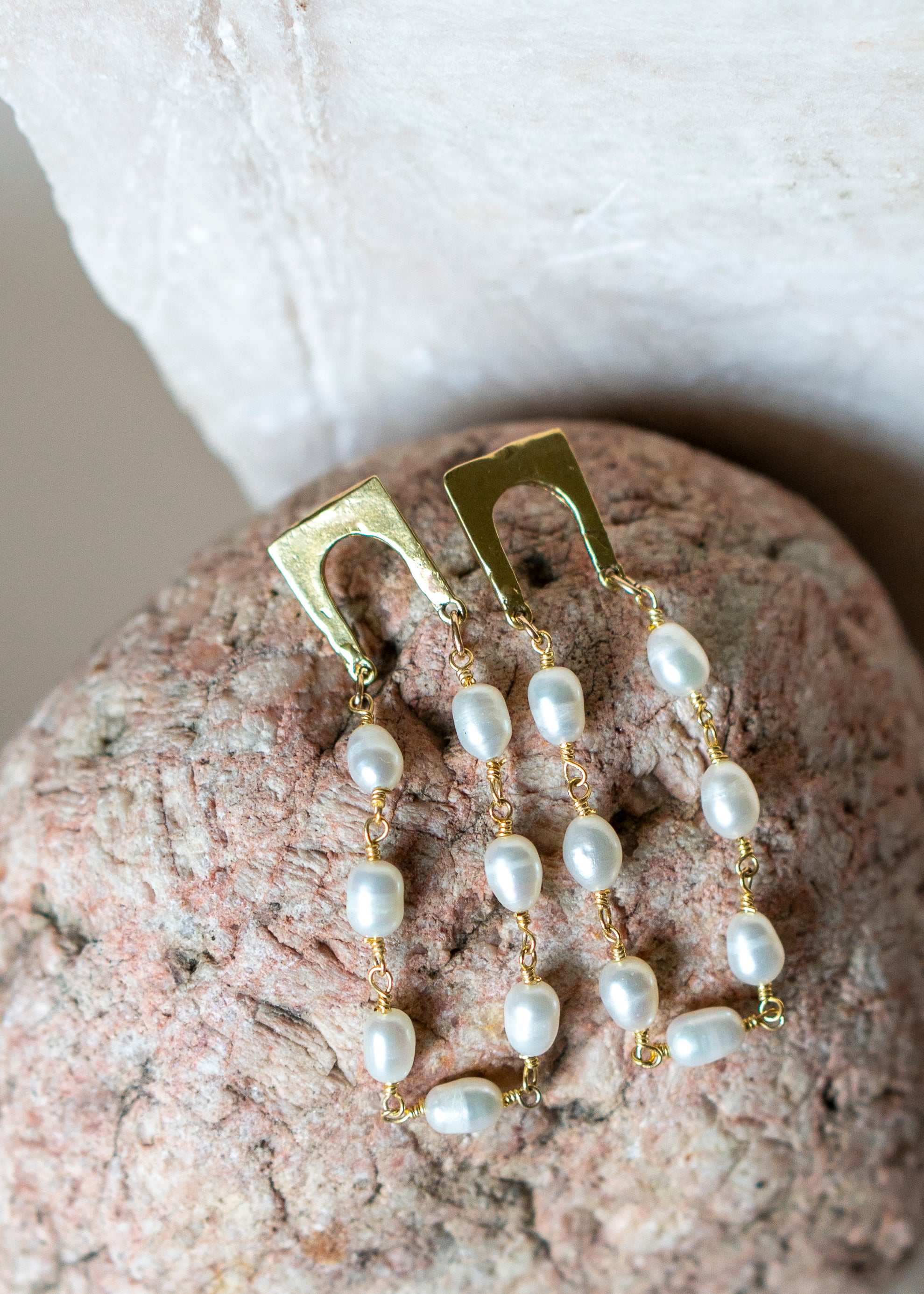 Square Pearl Dangles