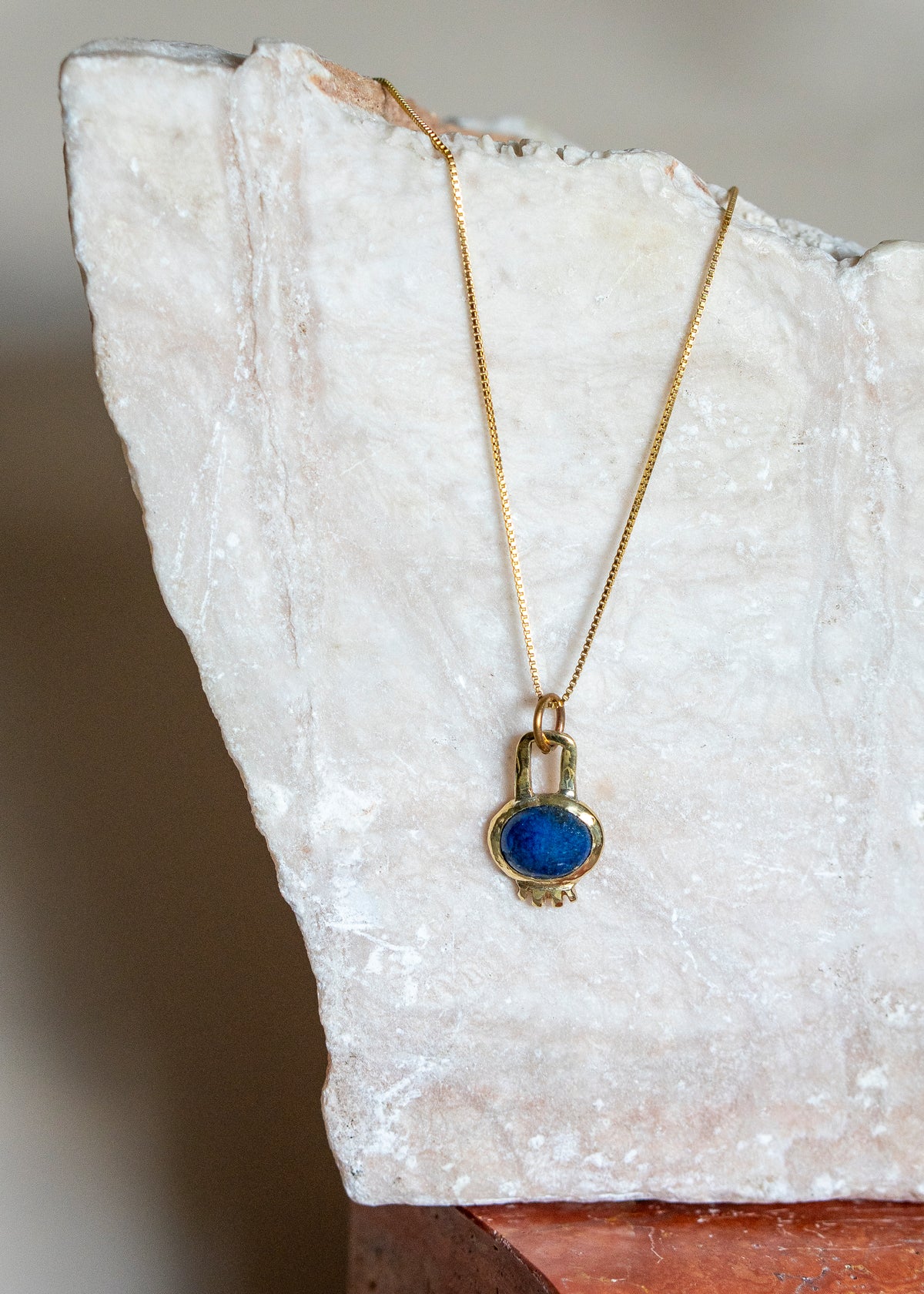 Lapis POM Pendant #1