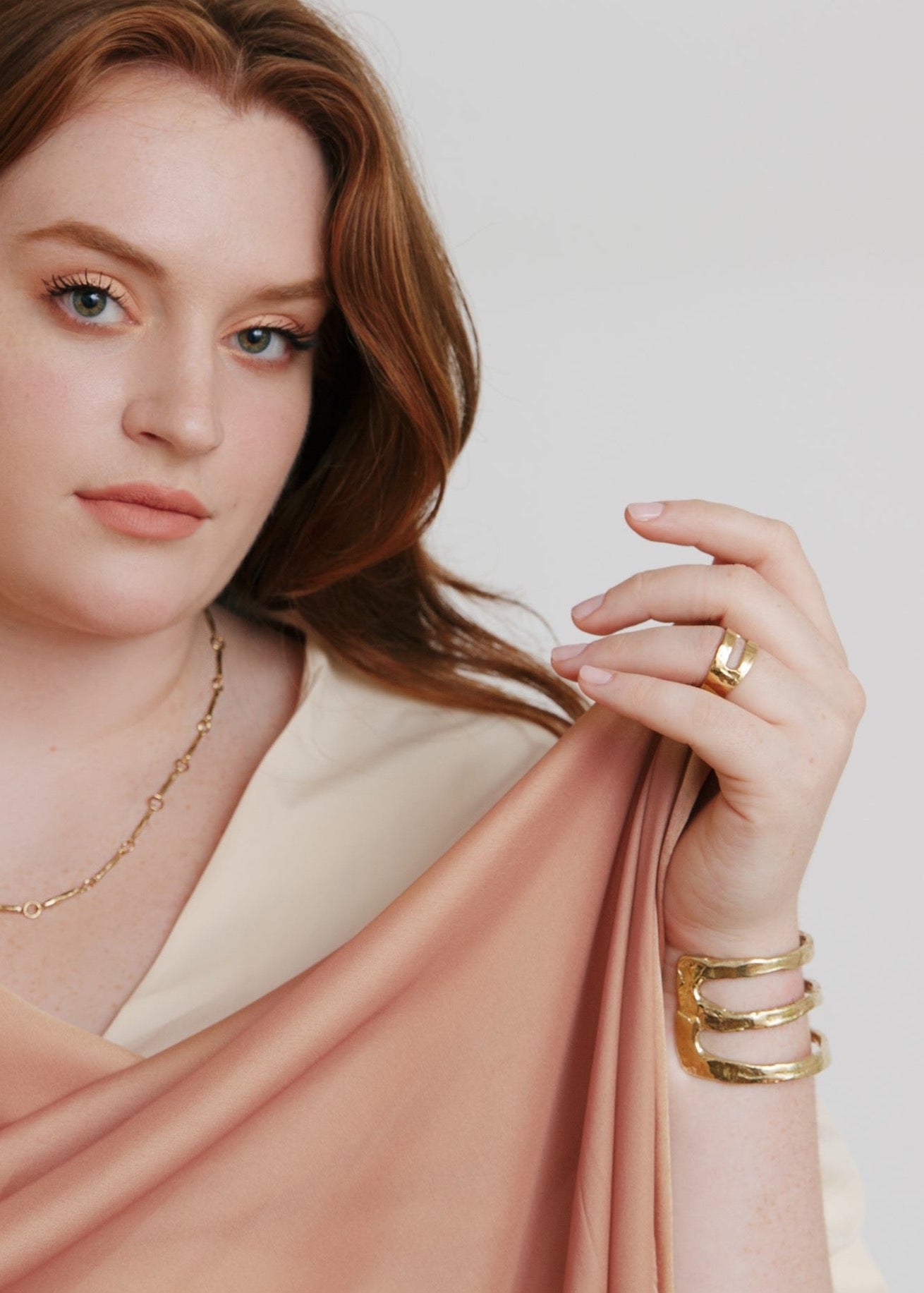 Rille Cuff Bracelet on Model