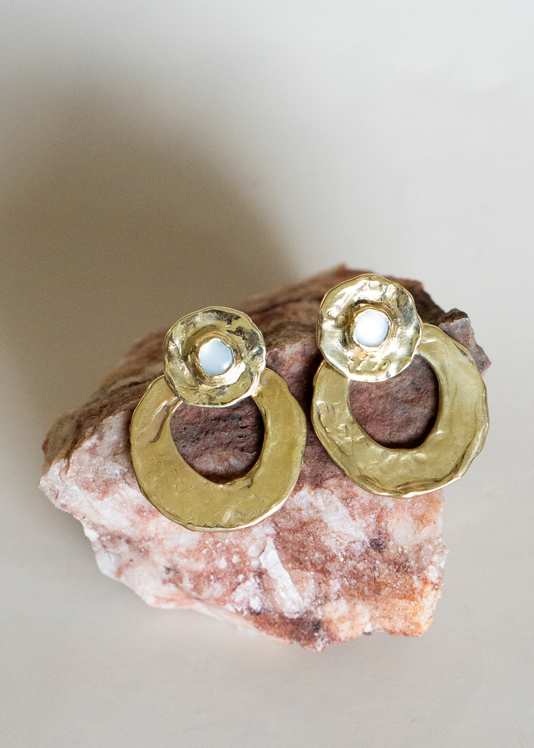 Ora Studs and Cirque Jackets in Brass Set