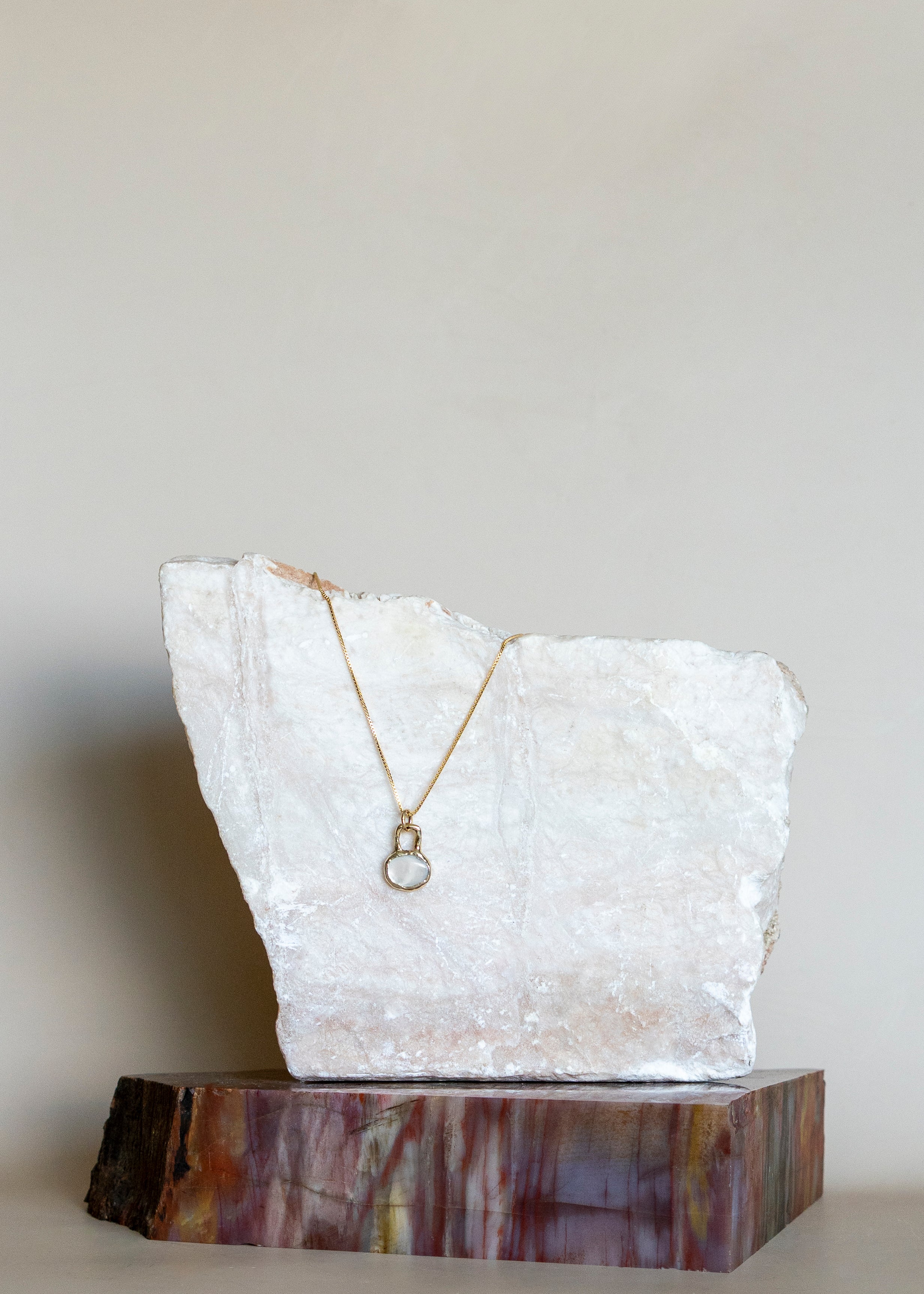 Slender Portal Pendant Mother of Pearl