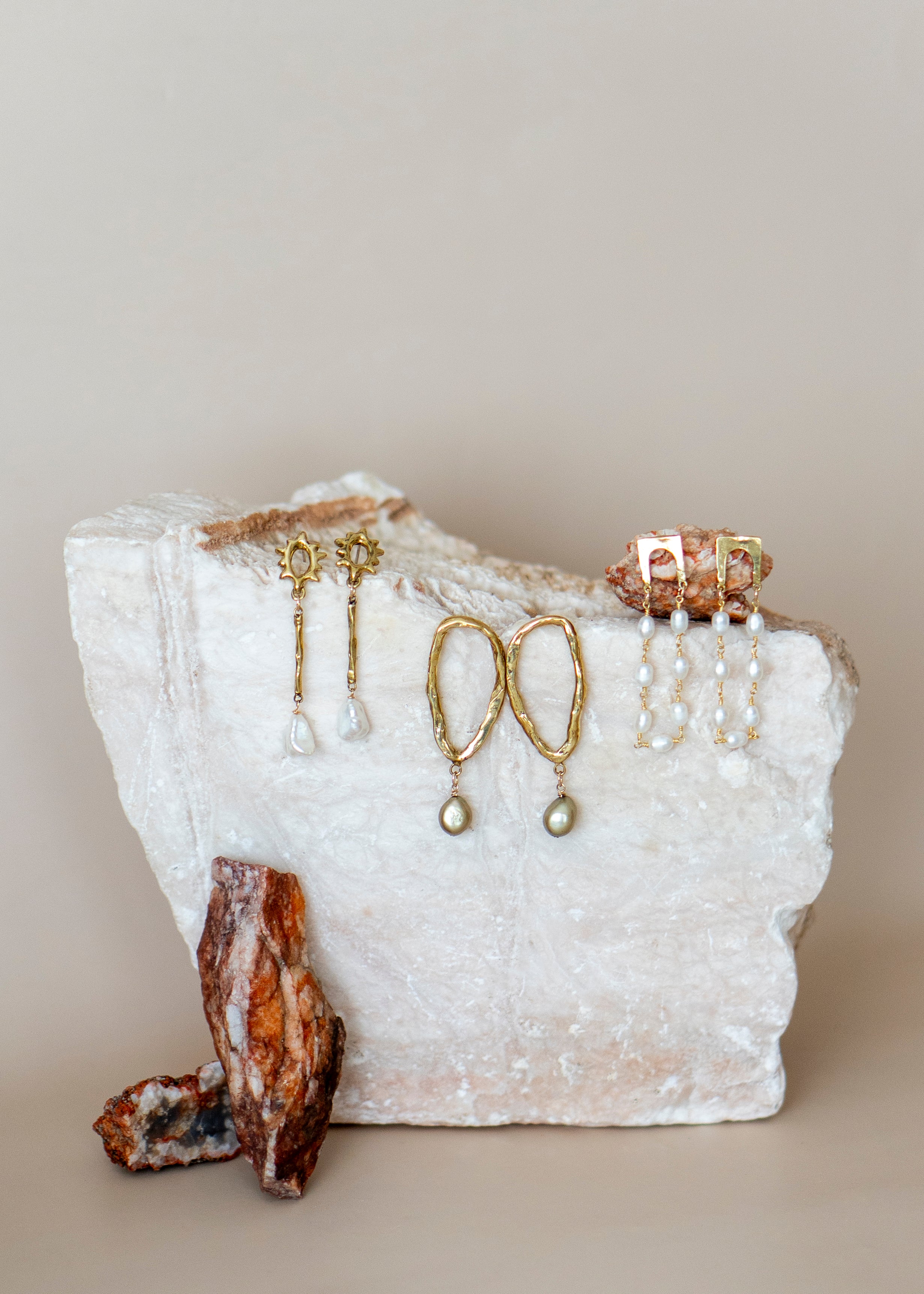 Square Pearl Dangles