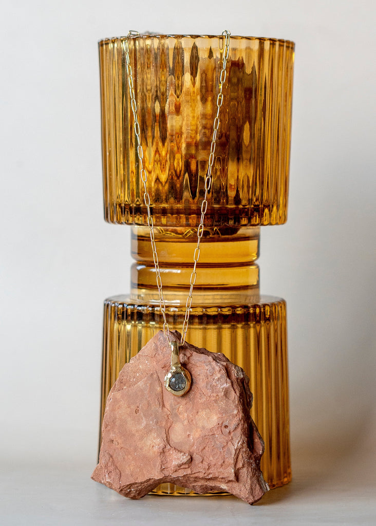 Tourmalinated Quartz and Brass