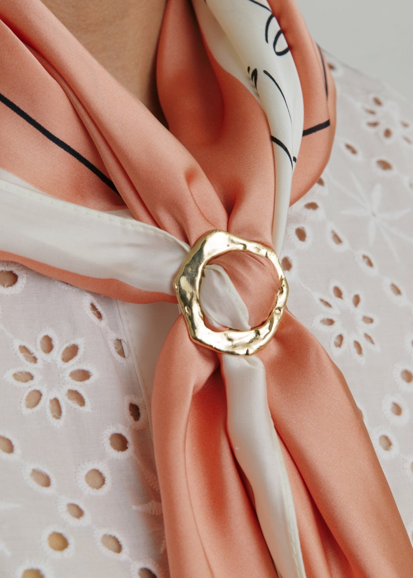 Scarf Ring on Model
